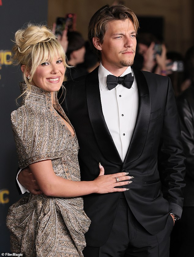 Jake and Millie, seen here in February, first started dating in 2021 and married in May 2024