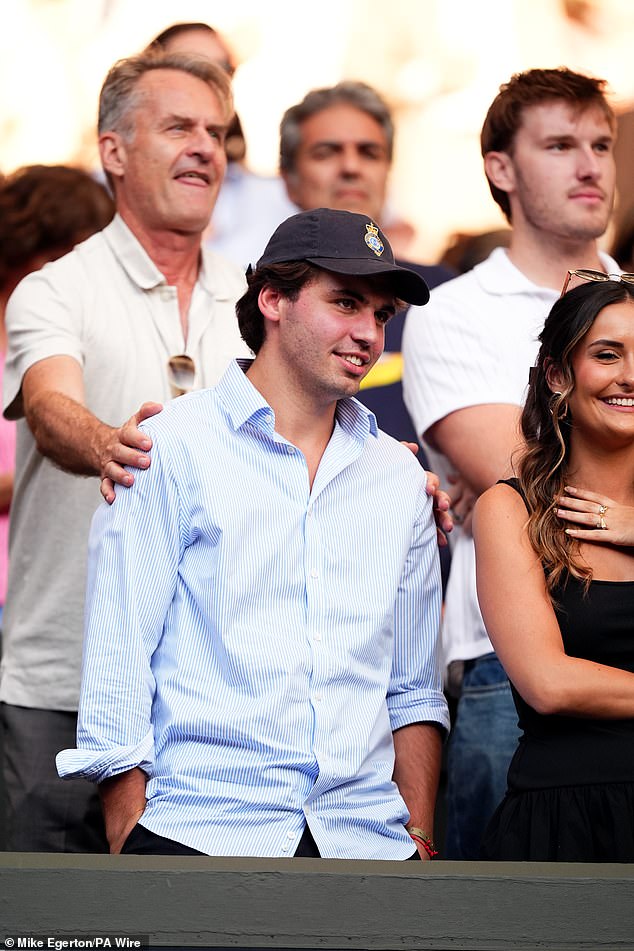 Heynold, 24, was pictured cheering Raducanu on at Wimbledon earlier this year