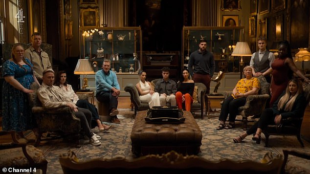 The star of Channel 4's The Inheritance never actually appears on set - she is seen only on old video footage as the 13 contestants gather round a TV in her former stately home