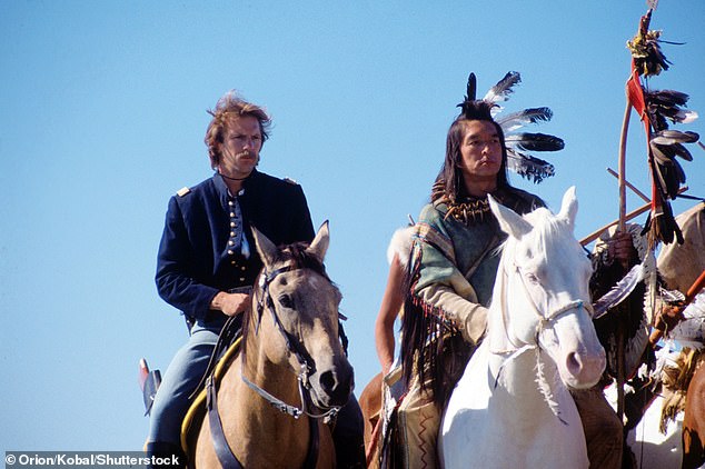 The acclaimed actor, who was nominated for the Best Supporting Actor Academy Award for his role as Kicking Bird in the 1990 Kevin Costner epic (pictured R), passed away in a Toronto hospital on Monday