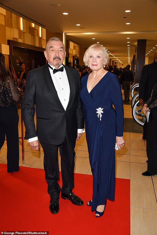 He married wife Hillary Blackmore in 1990 and the pair shared four children; Graham and Hilary pictured at Canada's Walk of Fame Awards Celebration in Toronto in 2022