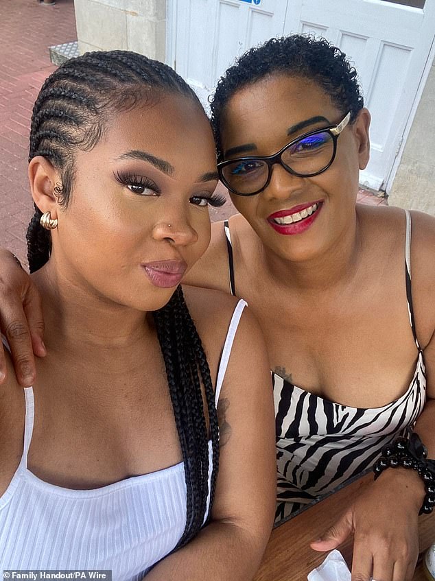 Linda with her daughter, charity worker Kennedi Westcarr-Sabaroche, who died in April 2024