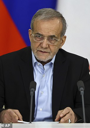 Iranian president Masoud Pezeshkian