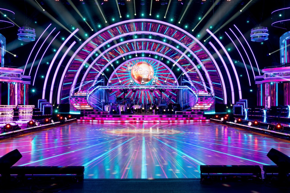 Strictly Come Dancing set.