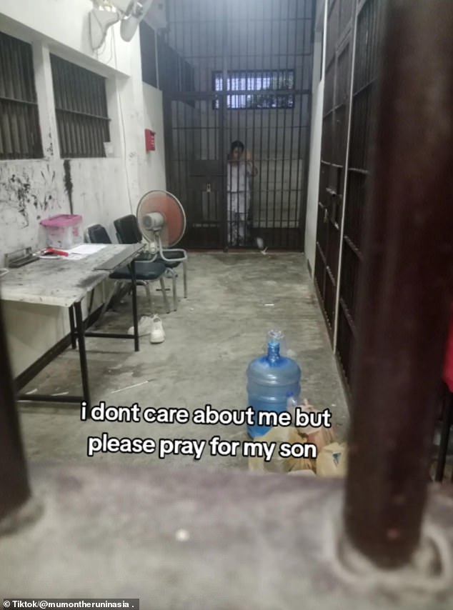 They were locked up in a shabby cell for more than 20 hours per day with 16 other female inmates and their children surviving on lumpy rice and rat meat while sleeping on a dirty concrete floor. She cried: 'This is hell on earth, it's the worst prison that you can imagine'