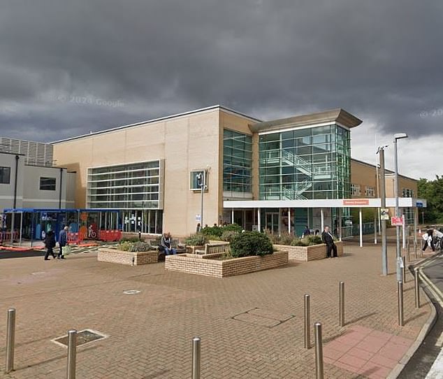 He died after being rushed to Newham Hospital, pictured, having become unwell at the school. His death was initially judged by doctors to be from natural causes