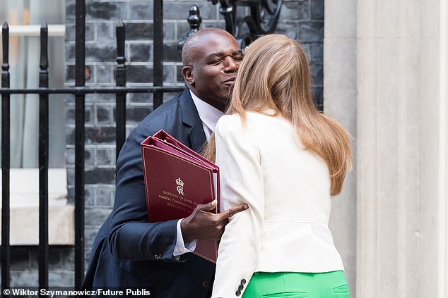 She was given a warm welcome by colleagues including Foreign Secretary David Lammy as she made her way into No10.