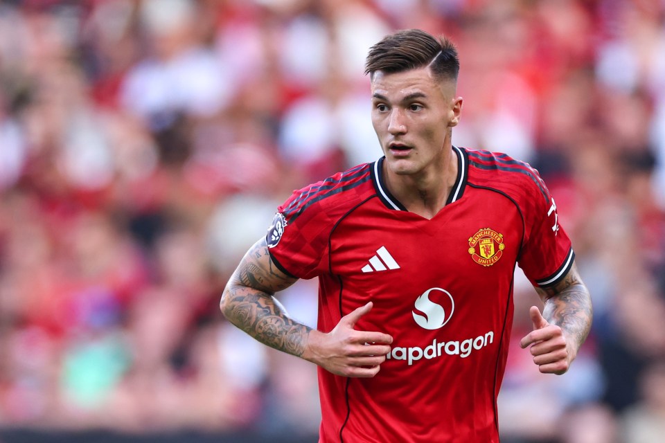 Benjamin Sesko of Manchester United in a Premier League match.