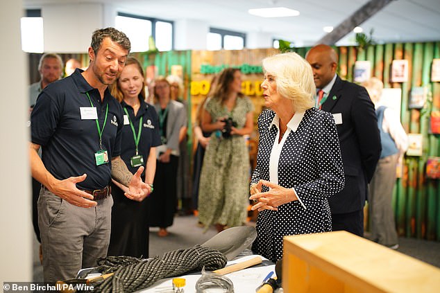 During her visit, the Queen spoke with long-serving volunteers and staff members, applauding their tireless work in some of the world's most devastated regions