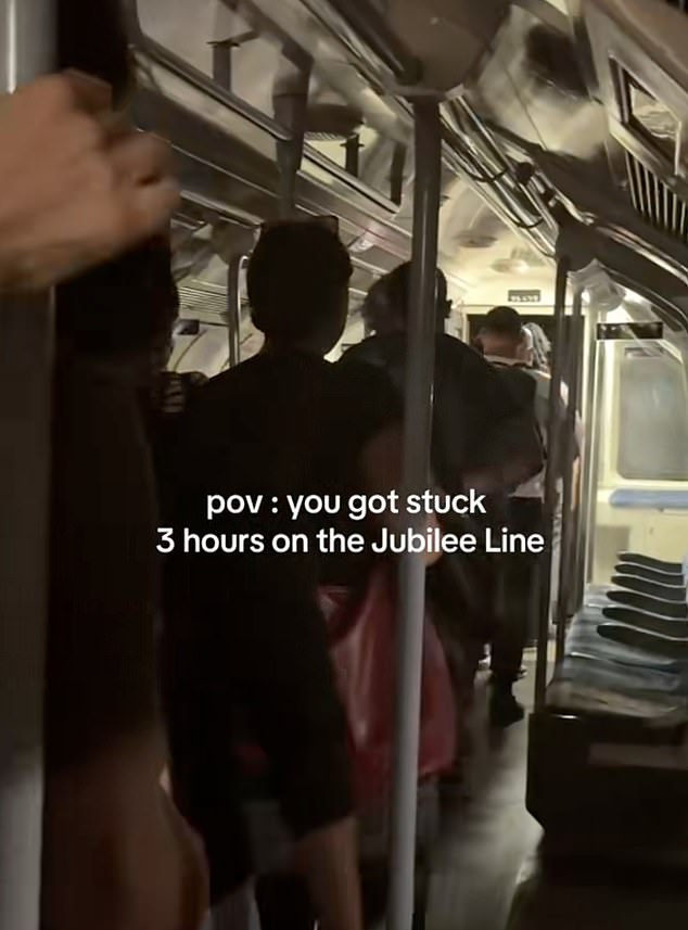 After a three-hour saga, passengers are finally able to file along the train and make their escape through the front
