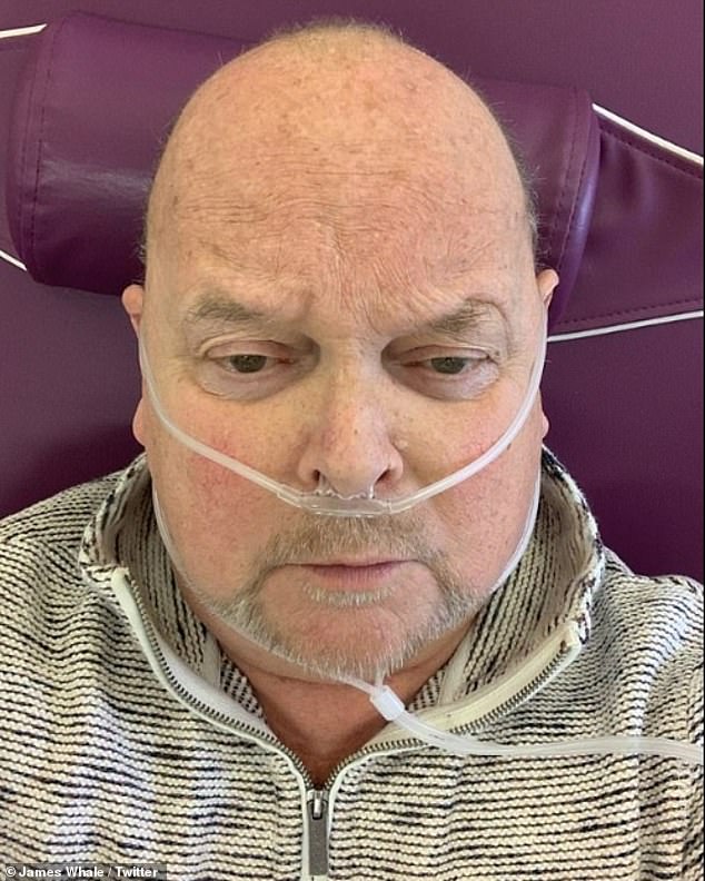 In a posthumous column for the Daily Express, written in the weeks before his death, James shared a departing message for his fans as he reflected on his life and cancer battle (pictured in 2023)