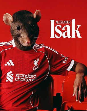 One furious fan mocked up a picture of the new Liverpool striker as a rat