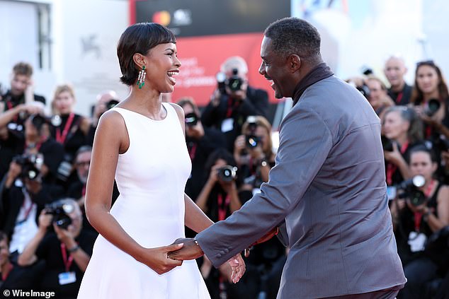 Idris Elba, who stars in the film, was supported by his wife Sabrina on the red carpet