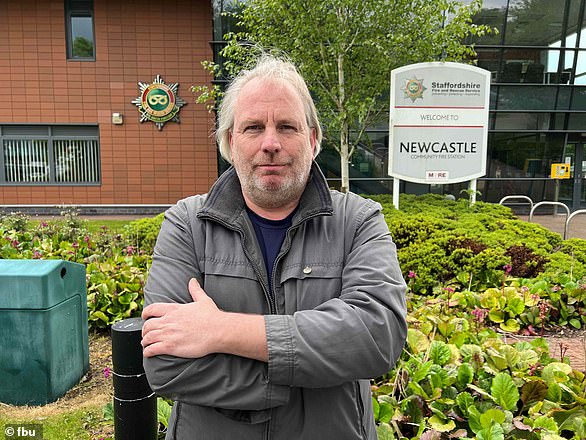 Robert Moss (pictured) was allegedly told by Staffordshire Police that his right to 'freedom of expression' must be 'limited to maintain public safety and order' after he was arrested on suspicion of malicious communications on July 8