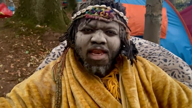 'King Atehene' is part of the tribe who are on a mission to reclaim land 'stolen' from their ancestors