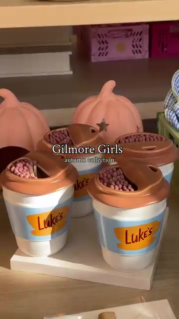 Gilmore Girls autumn collection Luke's Diner coffee cups.