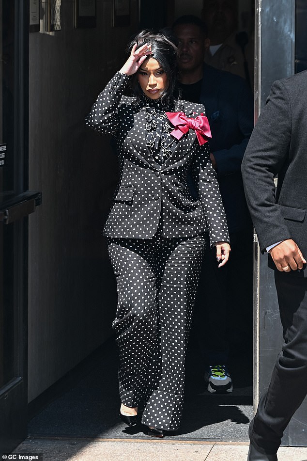 Cardi also again claimed that she was innocent despite the claim against her. 'I'm not even playing around. Even if I'm at my death bed, I swear to God, I will say it at my death bed ¿ I did not touch that woman,' she said