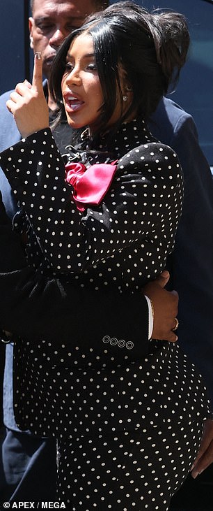 When she emerged from one of her court dates this week, Cardi found herself faced with a phalanx of onlookers, one of whom asked about the rumor that she is currently pregnant