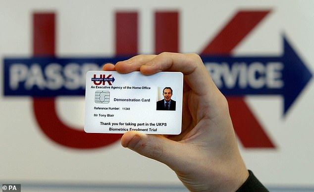 Tony Blair has been trying to introduce compulsory ID cards for 20 yards but faced opposition on civil liberties grounds