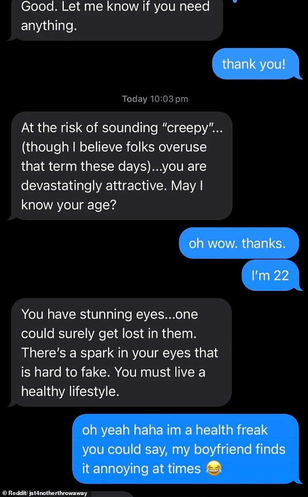 Posting to a Reddit forum, the woman explained she was on a girls' trip with three friends when their host, a man in his mid-30s, began bombarding her with unsettling compliments