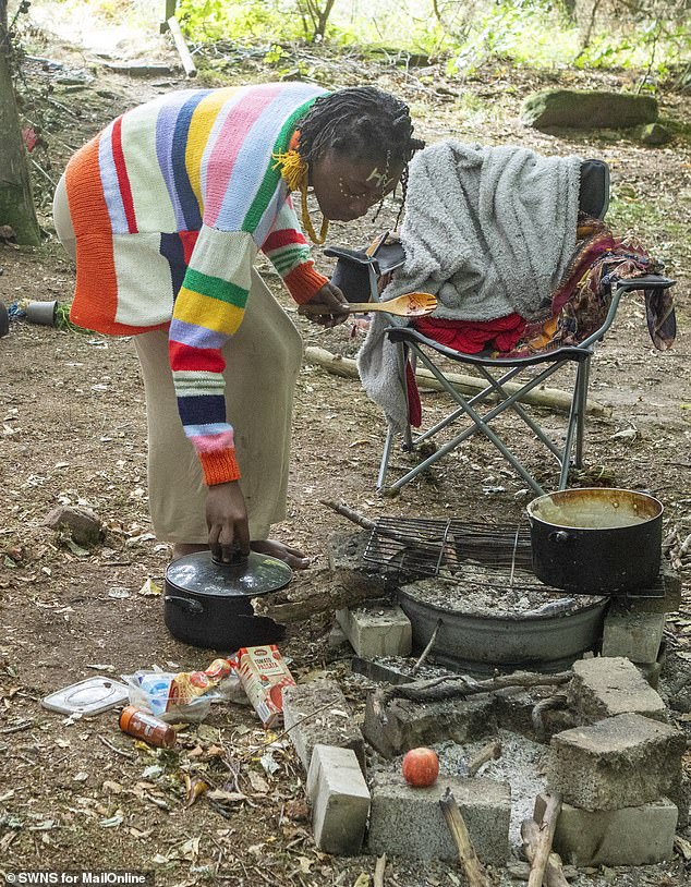 Asnat, who is from Texas, went missing in May, but the first her family knew of her whereabouts was when she popped up on social media, cooking by a campfire, in full tribal gear in a wood in Jedburgh