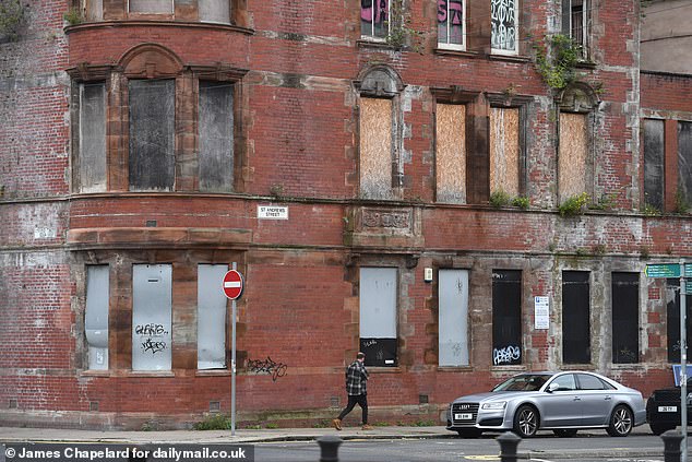 Scotland has been named the drug death capital of Europe for the seventh year in a row. Pictured: The Trongate area of Glasgow