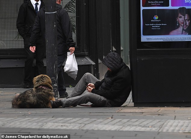 Pictured: The Trongate area of Glasgow in the city centre is notorious for drugs use