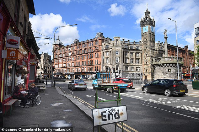 The Trongate area of Glasgow in the city centre is notorious for drugs use including small lanes used by addicts to inject