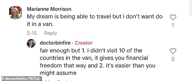 Many rushed to the comments with plenty of questions about Gary's alternative lifestyle