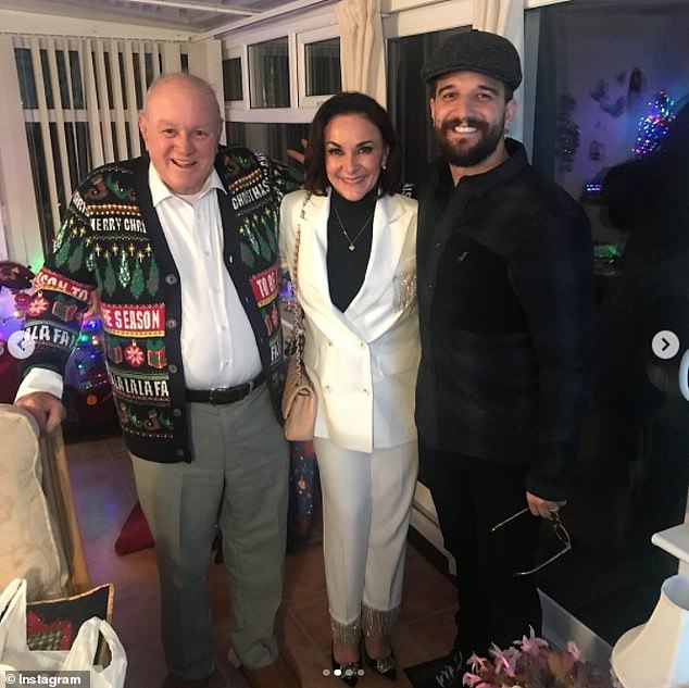 The Strictly Come Dancing judge, 64, had a difficult relationship with her father George, known as Andy, after he left the family home when she was two and was absent for much of her life (seen with her dad and son Mark)