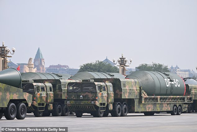 China unveiled its land-, sea-, and air-based strategic forces as the nuclear triad for the first time in Wednesday's V-Day military parade