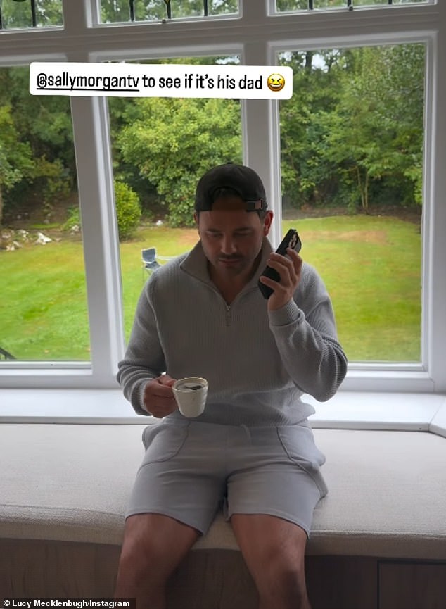He was later seen on the phone with Psychic Sally Morgan - asking for her thoughts on whether the pigeon could be his father - to which she responded resolutely 'yes'