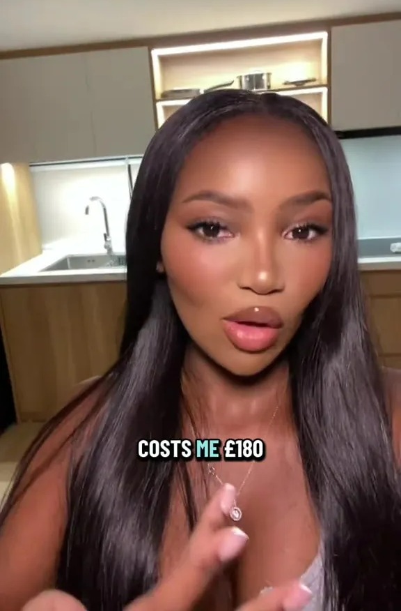 Diamanté Laiva, Love Island star, discussing her £180 monthly housing cost.