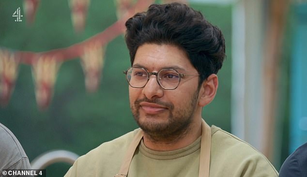 While Nataliia impressed Prue and Paul and was named star baker, it was Hassan who didn't do enough to stay in the competition (pictured)