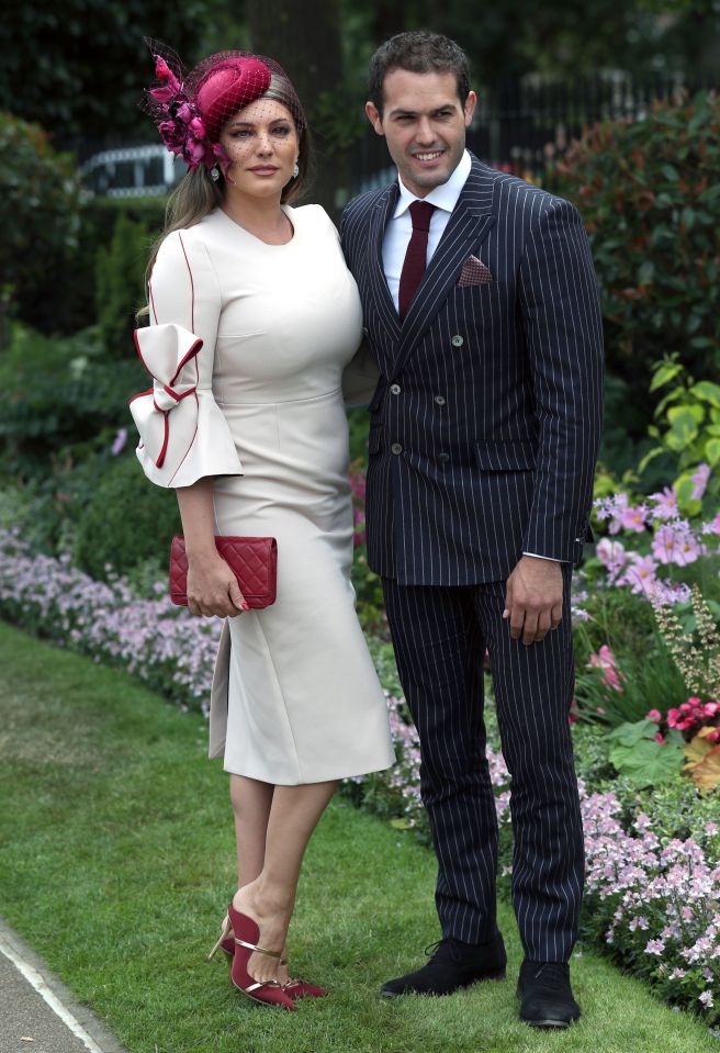 Kelly Brook and Jeremy Parisi at Royal Ascot.