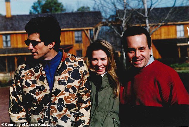 Anthony's death came just three weeks before, her close friend Carolyn Bessette-Kennedy, and her husband, John Kennedy, Jr., (pictured far left) died in a plane crash