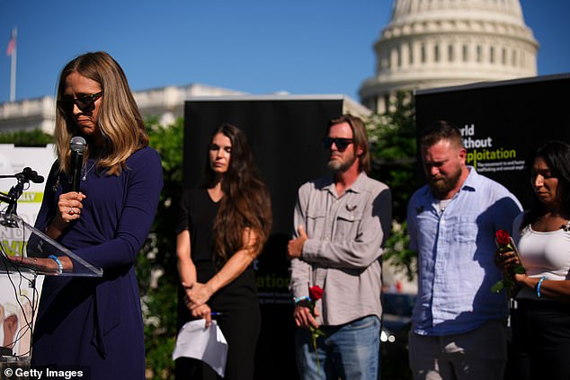 Alleged victims of Epstein and other victims of sexual abuse are holding the rally amid a bipartisan Congressional effort to force the federal government to release all unclassified records from the cases of Epstein and his associate, Ghislaine Maxwell