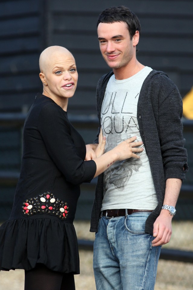 Jade Goody and Jack Tweed at home.
