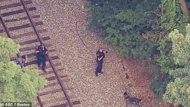 There is currently a heavy police presence on the campus as officers search for the supect