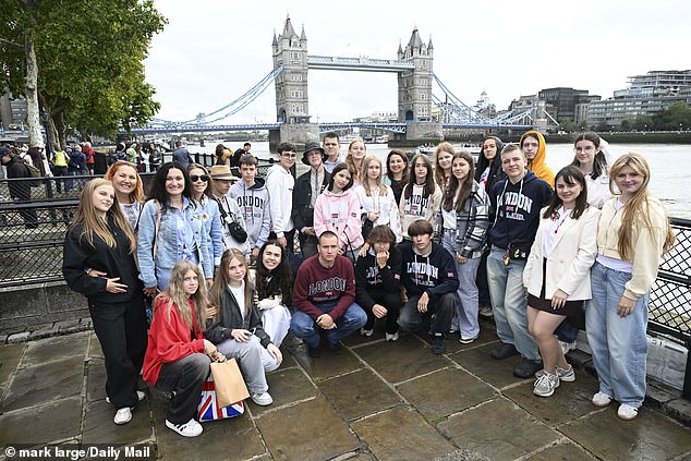 The youngsters, many of whom have lost a parent, have attended trauma workshops but also had a day sightseeing in London