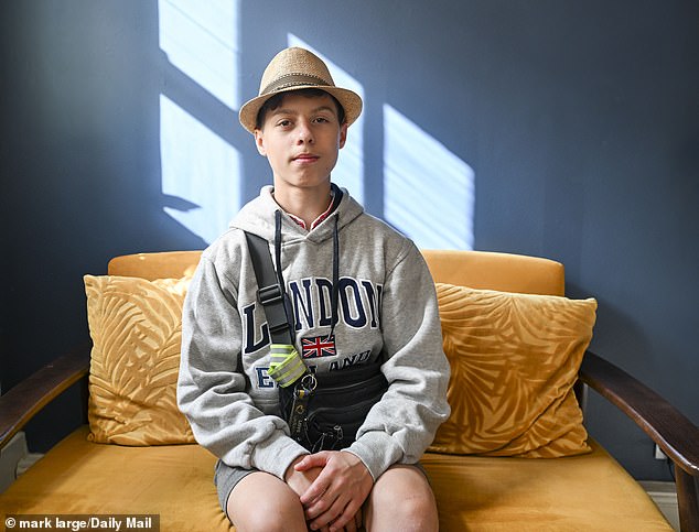 Vitaly Viechorkin, 14, told me: ‘London is big and beautiful, and it is a place without sirens and bombs and drones. But Kharkiv is my home and, even during war, nothing beats home’