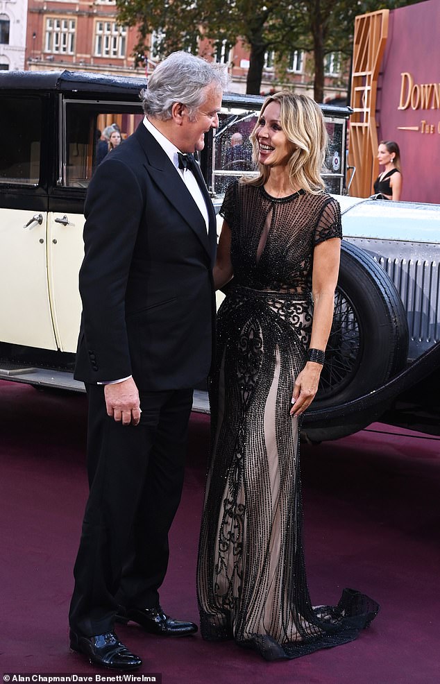 The couple, who confirmed their romance in October 2024, looked loved-up during the world premiere of his latest film as they posed for photos