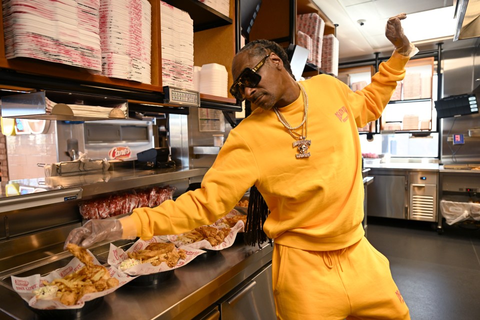 Halle Berry at Raising Cane's Chicken Fingers restaurant.