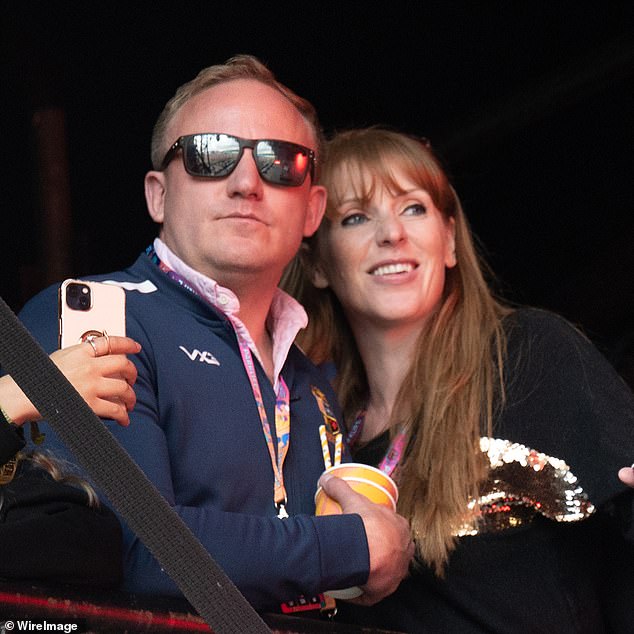 Angela Rayner and her partner Sam Tarry, who has family links to Hove, where his former wife and their two sons live