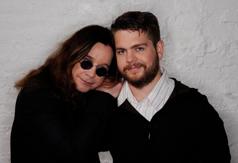 Ozzy Osbourne and his son, Jack Osbourne, at the Tribeca Film Festival.