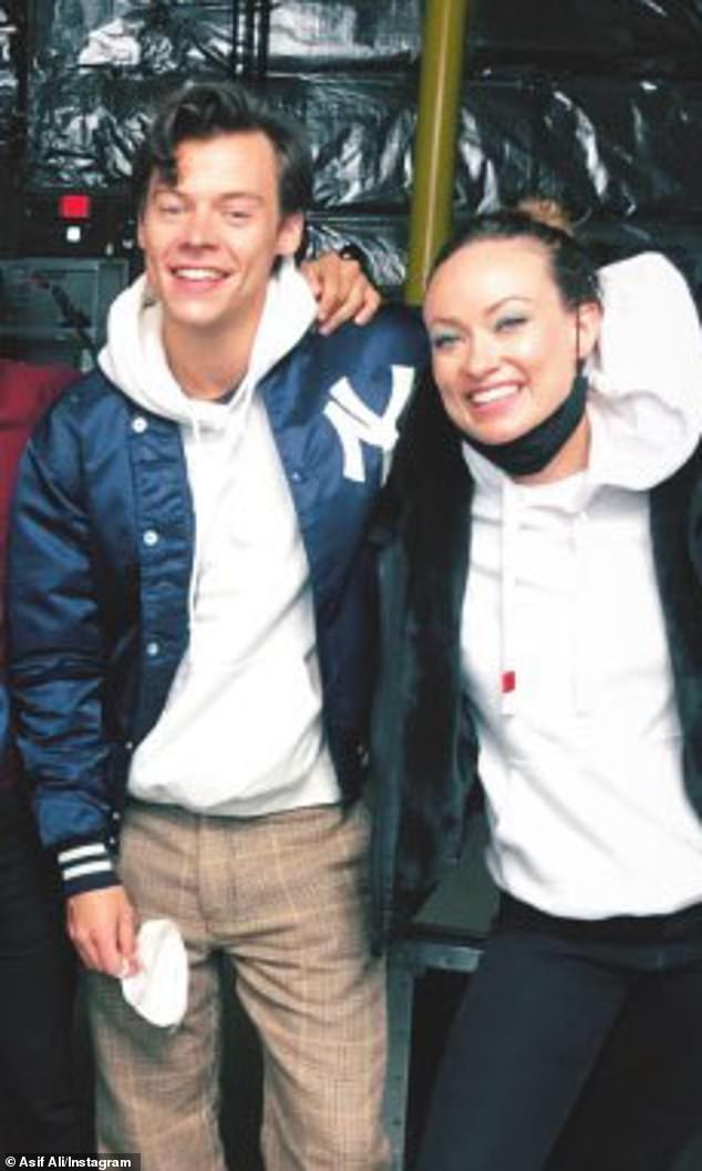 Styles' high-profile romance with actress Olivia Wilde, 41, lasted nearly two years before it ended in 2022; They are pictured together in an Instagram snap