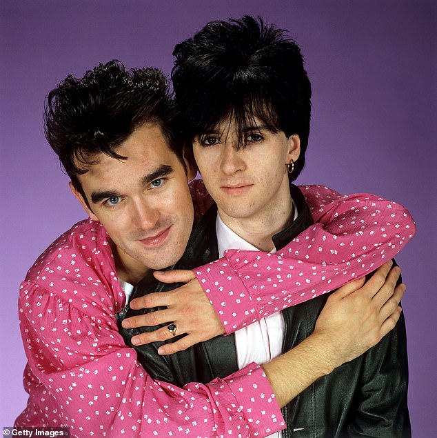 Pictured: Morrissey and Marr back in their Smiths heyday