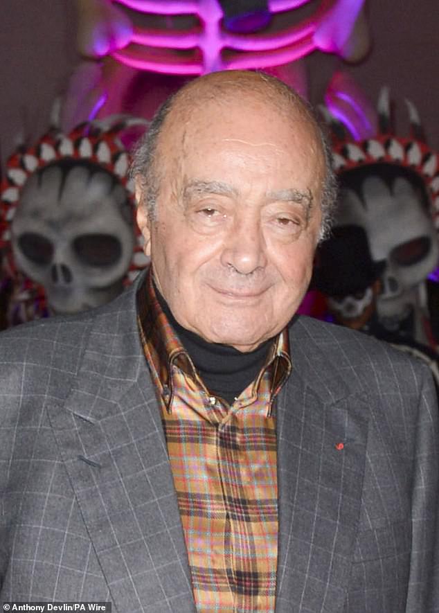 Fayed, who died aged 94 in 2023, has since been accused of numerous sex crimes - including the alleged assault of a 15-year-old girl in a Harrods boardroom and the rape of his former personal assistant at his luxury Hyde Park flat