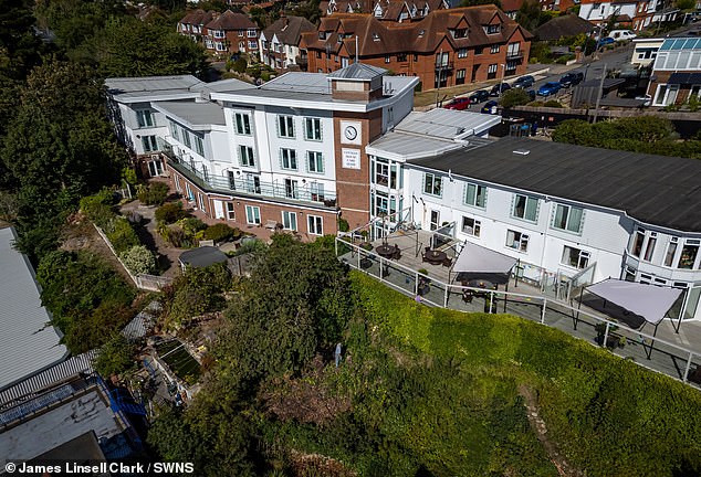 Mr Young said workers from the care home had come through into his garden through a gap in the hedge