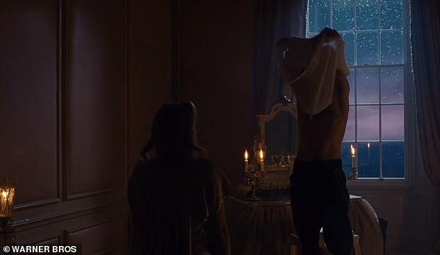 In the first few seconds of the trailer, Margot and Jacob are seen stripping off in steamy scenes